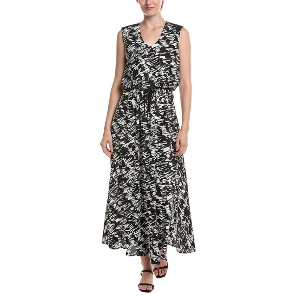 Nic & Zoe Womens Cursive Margot Dress, Black